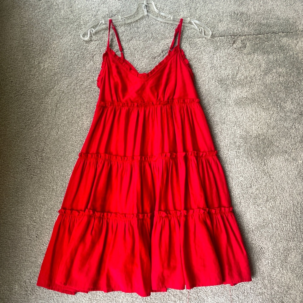 Sundress flowy red